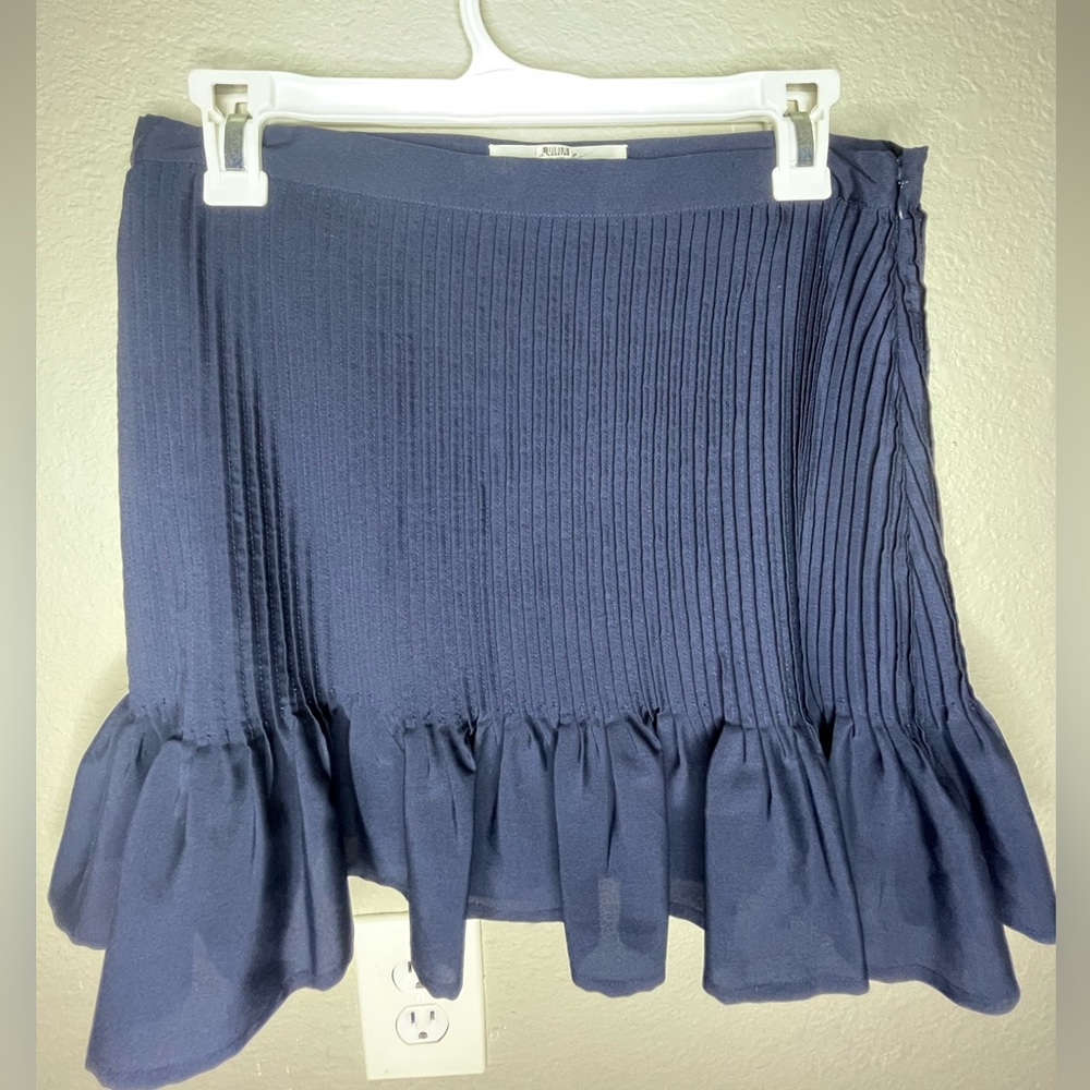 Blue short skirt
